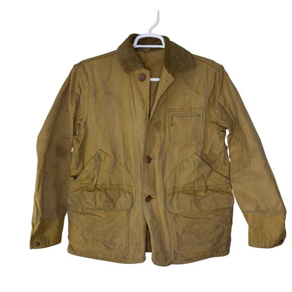 VTG 70s American Field Sportswear Canvas Jacket Men XL Hunt Workwear Chore Barn - Picture 1 of 16